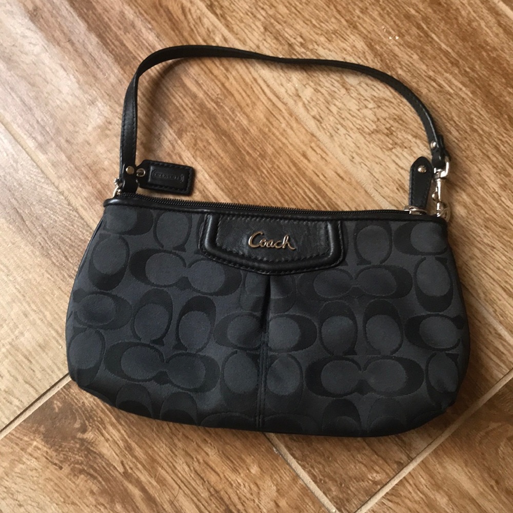 Black Coach Wristlet